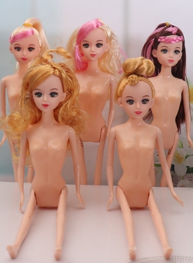 28cm娃娃蛋糕装饰女孩生日甜品台装饰摆件3D真眼迷糊娃娃蛋糕摆件