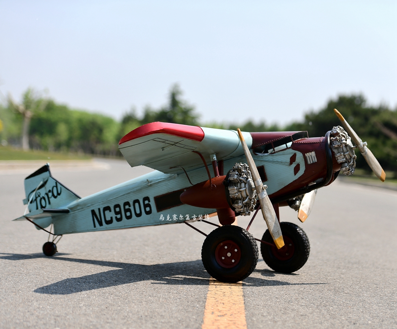 4米出口工艺品1928年福特飞机模型