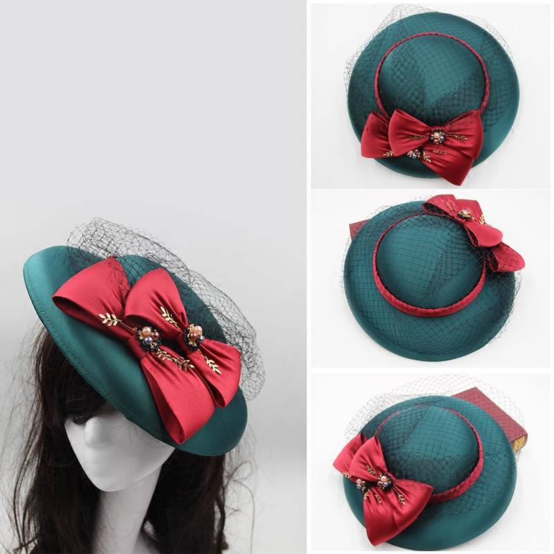 韩式新娘结婚礼帽子森系小清新发饰白色粉色婚纱礼服造型拍照饰品