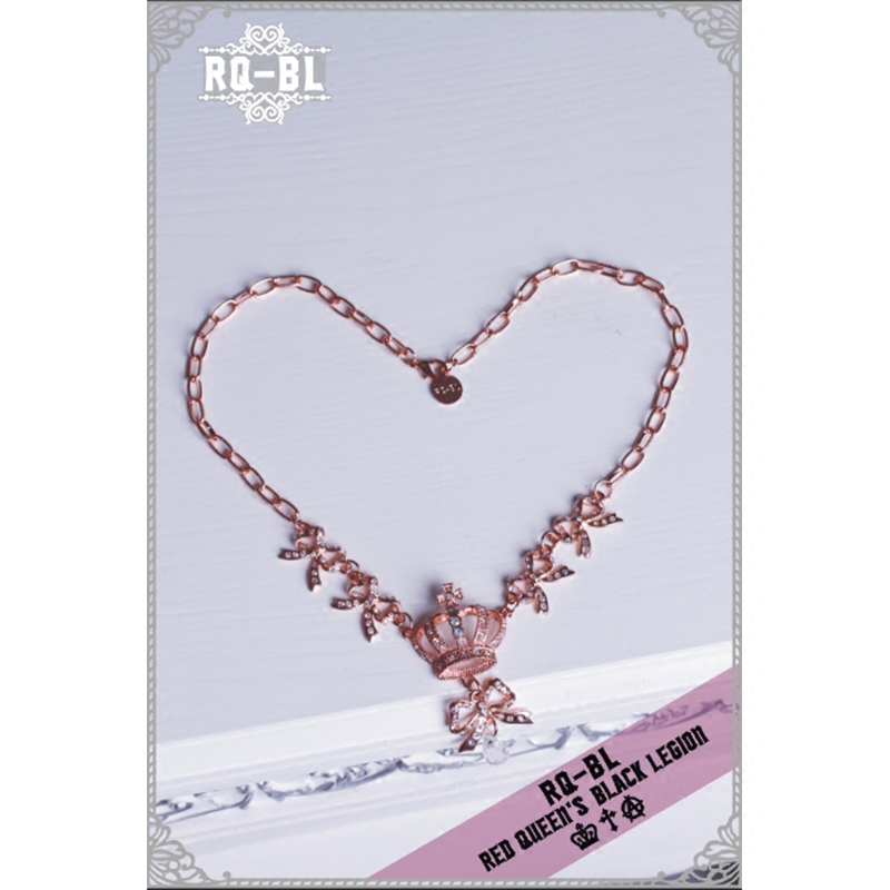 复古宫庭镶水钻皇冠洛丽塔项链