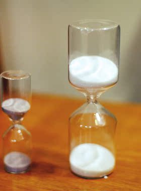 透明玻璃水滴桌面摆件沙漏计时器
