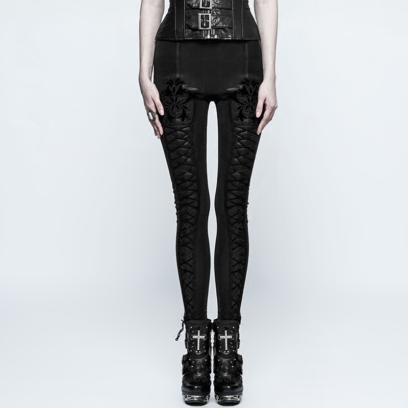 刺绣弹力包腿百搭打底裤