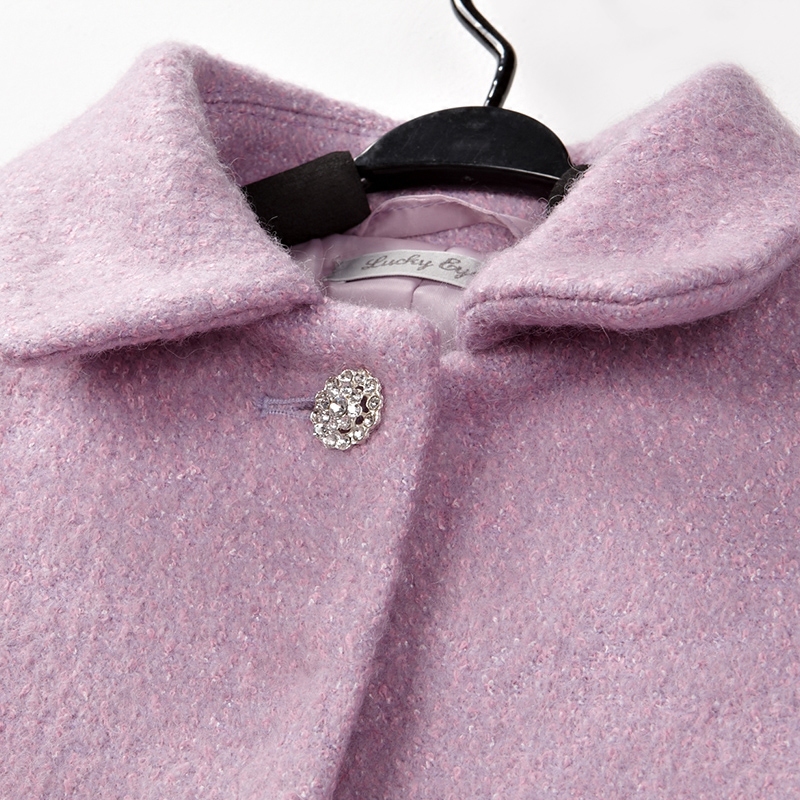 Manteau pour fille LUCKY EYE en laine - Ref 2161551 Image 3