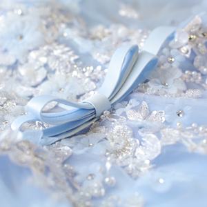 Blue petals bridal wedding dresses wedding dress dinner party