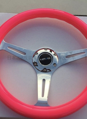 美国NRG方向盘 350mm 桃色 JDM USDM