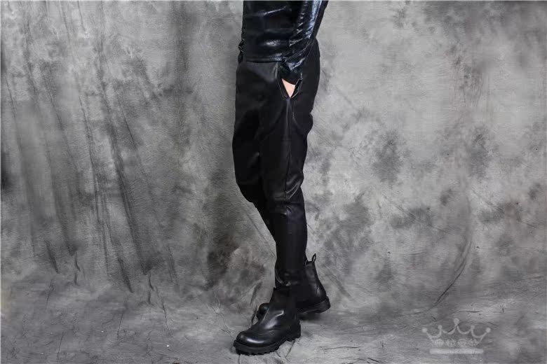 Pantalon cuir homme pantalons fuselés - Ref 1483165 Image 3