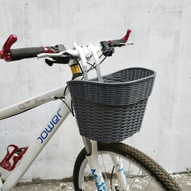 自行车车筐车篮车篓山地车菜篮带盖折叠车前框前篮子，骑行单车配件