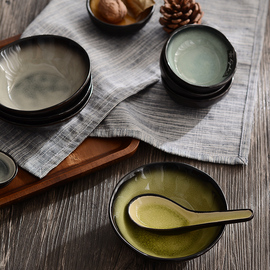 窑匠冰裂系列陶瓷碗泡面，碗汤碗沙拉碗家用米，饭碗大碗日式餐具套装