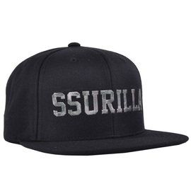 SSUR SSURILLA Snapback美式滑板街头棒球黑色可调节