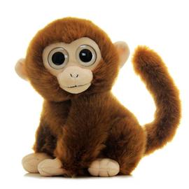 仿真可爱小猴子毛绒玩具，金丝猴公仔大眼，猴玩偶摆件布娃娃儿童礼物