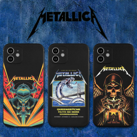 METALLICA摇滚金属乐队华为小米OPPO红米三星vivo一加黑色硅胶手机壳适用14苹果13iPhone12promax11xr15xs78p