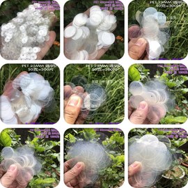 透明珠片diy手缝亮片5mm-50mm边孔水晶吊片白色，鳞片婚纱礼服配件