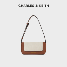 CHARLES&KEITH24春CK2-20671598牛仔手提腋下包帆布小方包女