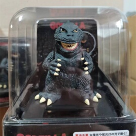 中古物 Godzilla 哥斯拉太阳能摆件公仔 机械哥斯拉挂件 