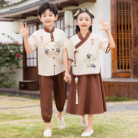 夏季儿童汉服幼儿园园，服小学生校服班服六一演出拍照服中国风