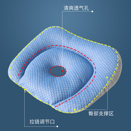 软管坐垫孕妇中空办公室学生座垫椅垫加厚回弹透气屁股垫子