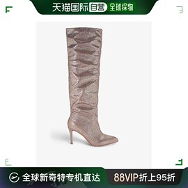 香港直邮潮奢 Carvela 女士 Stand Out 水晶装饰编织高跟靴子