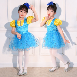 六一儿童蓬蓬裙演出服幼儿园可爱舞蹈服小学生公主裙礼服表演服