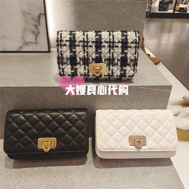 charles&keith黑色，菱格小ck2-70160131香风，斜挎单肩经典款女包