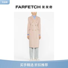 finalsalepinko女士，双排扣中长外套，farfetch发发奇