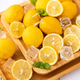 四川真安岳黄柠檬(黄柠檬，)3斤当季新鲜水果，泡饮薄皮香水鲜甜柠檬生鲜