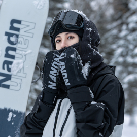 南恩nandn滑雪手套内置护腕单板，防水男刻滑凯夫拉双板女滑雪手套