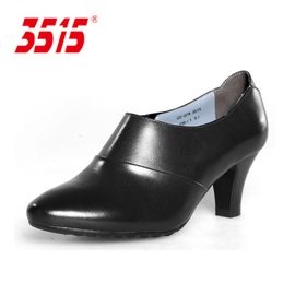 女军工系列皮鞋/际华3515原厂/高跟尖头圆头真皮舒适低帮单鞋