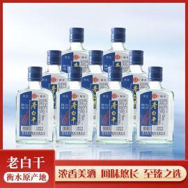 衡水特产老白干小瓶42度纯粮高粱白酒125ml*2瓶整箱口粮酒