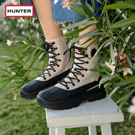 hunter女鞋女士探索系列沙漠靴女靴高帮靴，登山鞋马丁靴女