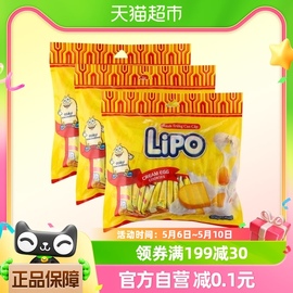 进口越南Lipo原味面包干零食300g*3袋儿童饼干大营养送礼小吃