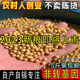 2023农家有机肥料种植黄豆非转基因东北大豆生豆芽打豆浆专用 5斤