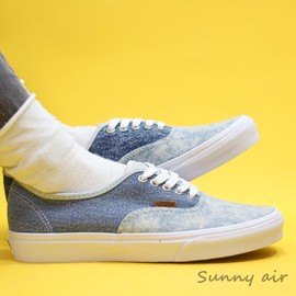 Sunny VANS低帮帆布AUTHENTIC牛仔女鞋休闲板鞋VN0A5KRD448