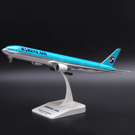仿真飞机模型波音B777大韩航空B747A380客机儿童摆件玩具航模