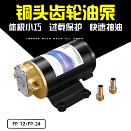fp-1212v24v直流齿轮油泵，加油泵自吸泵柴，油泵吸油泵微型抽油泵