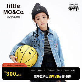 纯棉-little moco童装春秋装男童女童牛仔衬衫儿童衬衣外套