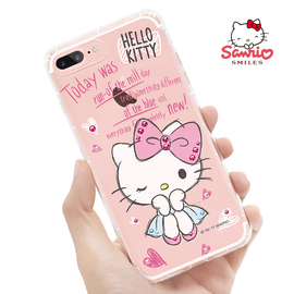 hellokitty手机壳iphone7plus镶钻手机壳苹果7透明硅胶可爱卡通8