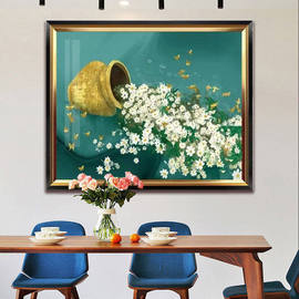 梵高乡村油画餐厅背景墙装饰画，装饰现代简约欧美式客厅挂画水果画