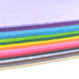 2mm不织布毛毡布料厚diy手工，材料背景布幼儿园教具环创装饰布置