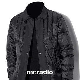 Mr.radio冬季90白鸭绒绗缝轻薄版型好看保暖小众高级感衬衫羽绒服