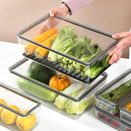 冰箱收纳盒放装鸡蛋家用食品级蔬菜混沌多层带盖保鲜盒冷冻饺子盒