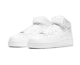 耐克NIKE AIR FORCE 1 '07 AF1 全白空军一号中帮板鞋 cw2289-111