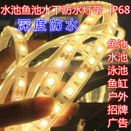 led12v5050灯带60珠超高亮水下软灯条鱼池灌胶户外捕银鱼深度防水