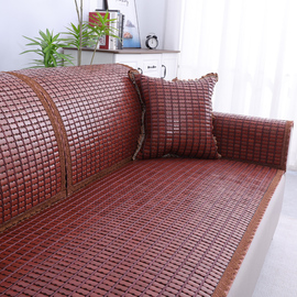 夏季凉垫沙发垫夏天客厅，防滑竹席坐垫通用麻将，凉席竹子垫欧式