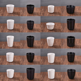 密胺杯子商用饭店专用水杯餐厅用水杯，塑料酒杯茶杯口杯白色餐饮杯