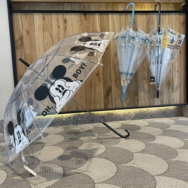 海同款！日本货米老鼠白雪公主机器人卡通透明成人学生雨伞
