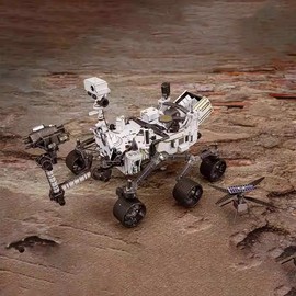 全金属diy拼装模型3d立体拼图火星漫游者坚毅与智慧直升机玩具
