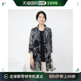 韩国直邮妈妈服饰 毛瘦款 领子 雪纺 短袖 长款 衬衫 YBL305093