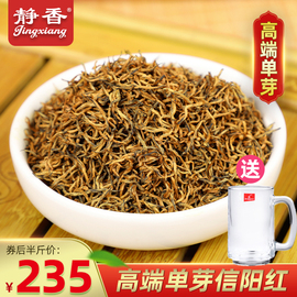 静香信阳红黄芽毛尖茶叶2023新茶高端单芽特级红茶正宗蜜香250g