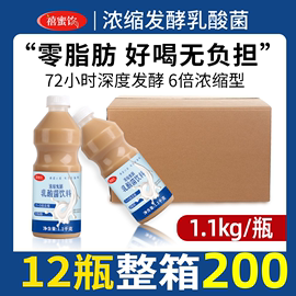 浓缩发酵乳酸菌饮品1.1kg*12瓶 原味益生菌饮料优酪多奶茶店专用