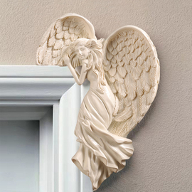 欧式救赎天使摆件雕塑雕像，门框装饰觉醒天使翅膀挂件相框画框挂饰